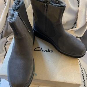 Ankle booties by Clarks.